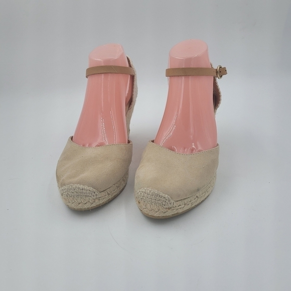 Kanna Laura espadrille wedge sandals suede and hemp size 9 new - Picture 15 of 16